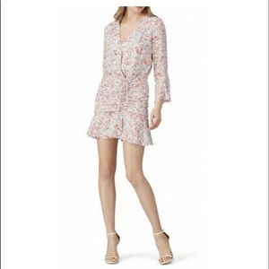 Veronica Beard sean ruched floral-print dress. New with tag.